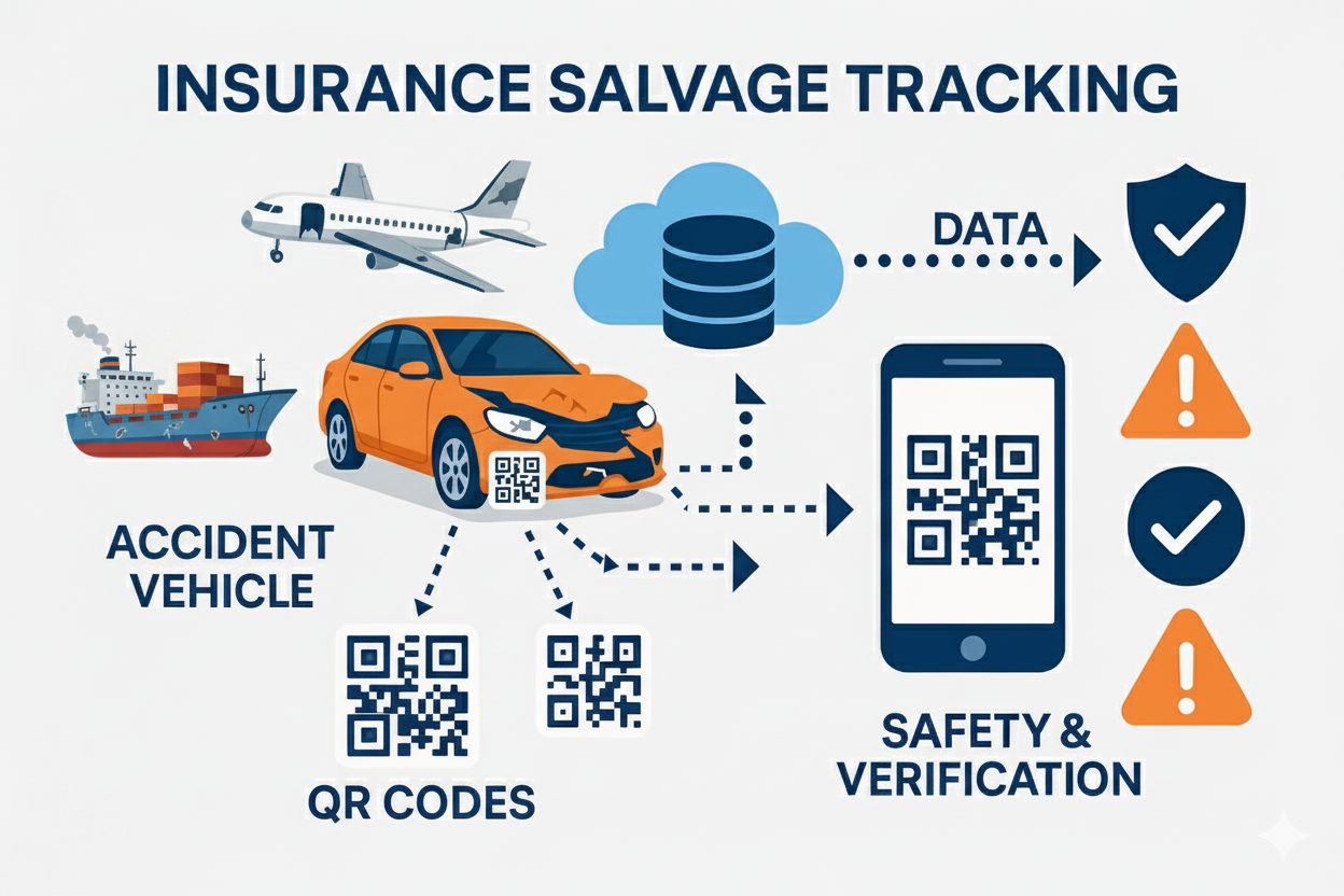 Insurance Salvage Tracking System Infographic
